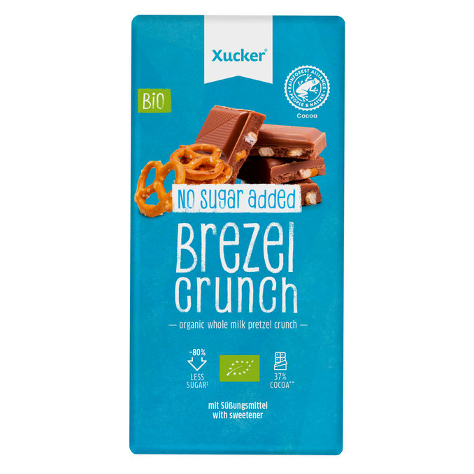 Xucker BIO Erythrit Schokolade Brezel Crunch