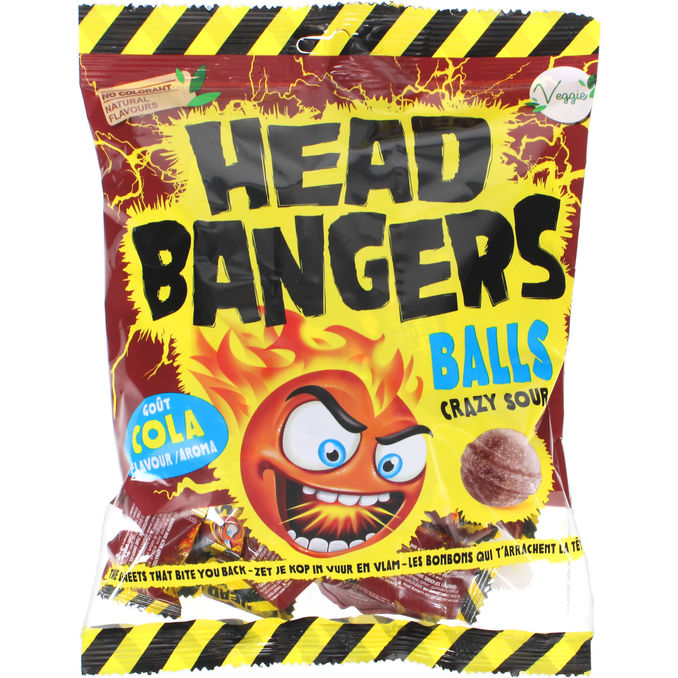 Head Bangers Crazy Sour Cola Balls 135g