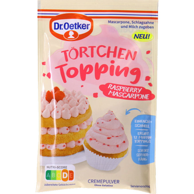 Dr. Oetker Törtchen Topping Raspberry Mascarpone