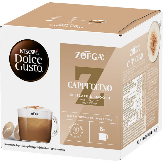 Dolce Gusto Kaffekapsler Cappuccino 16 Stk