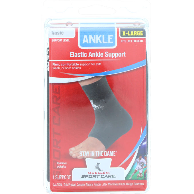 Mueller Elastisk Ankel Støttebandage XL 1 stk