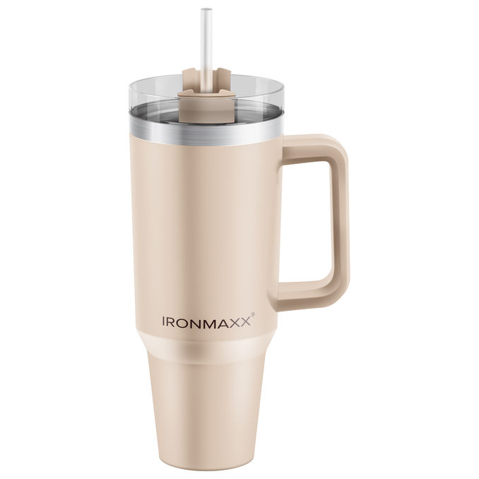 IronMaxx Cup mit Griff Beige