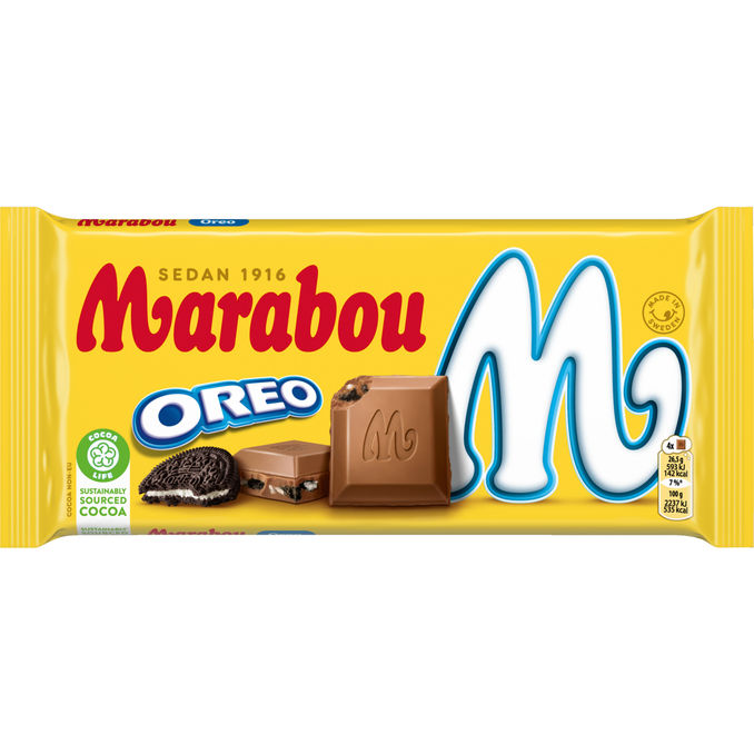 Marabou Mælkechokolade m. Oreo 185G