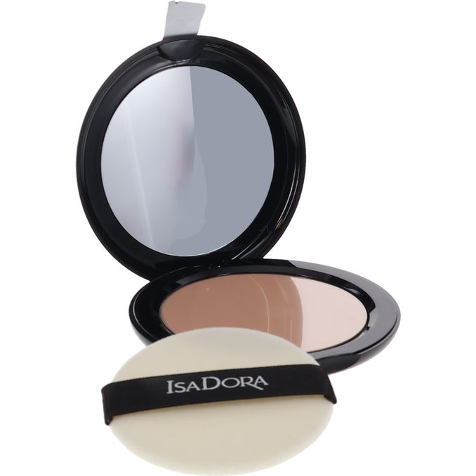 IsaDora Puuteri Velvet Touch Sheer Cover Compact Powder 42 Warm Vanilla