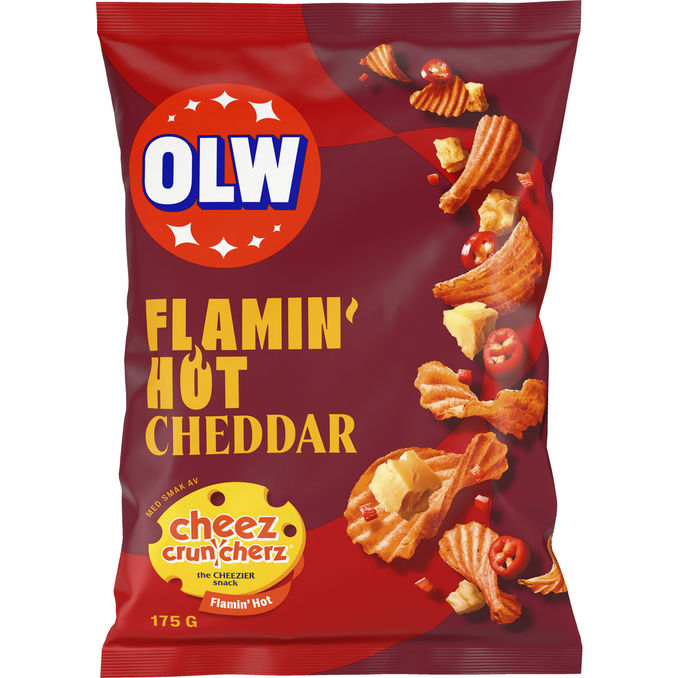 OLW Flamin Hot Cheddar Chips