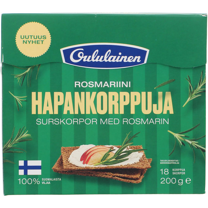 Oululainen Rosmariini Hapankorppuja