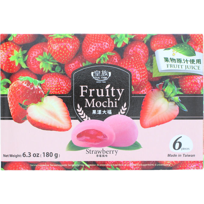 ROYAL FAMILY Mochi m. Jordbærsmag 180 g