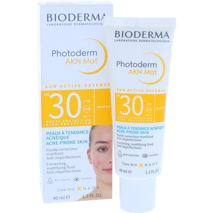 Bioderma Aurinkosuojavoide Photoderm AKN Mat Fluide SPF 30