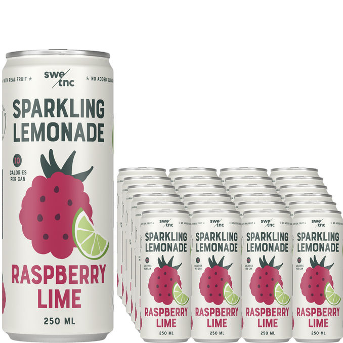 Swedish Tonic Sparkling Lemonad Hallon & Lime 24-pack