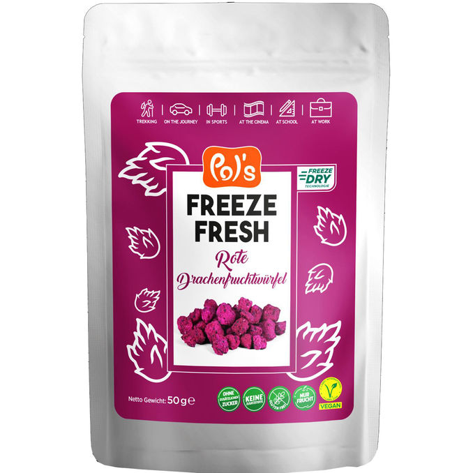 Pol's Freeze Fresh Gefriergetrocknete Drachenfrucht Fruchtchips 