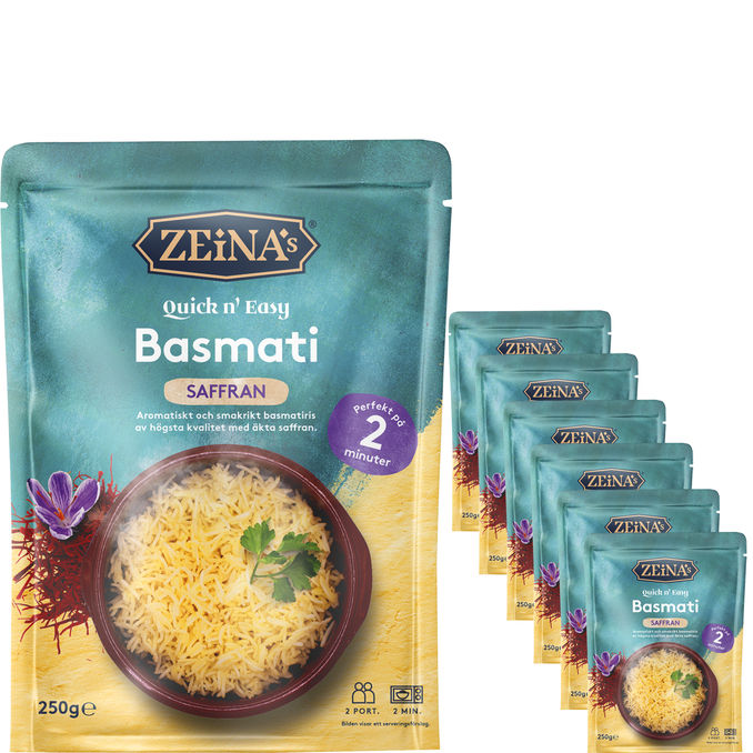 Zeinas Basmati m. Safran Quick n" Easy 6-pak'
