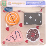 MARIONETTE WOODEN TOYS MAR Food cutting puzzle cake 10pc 1pcs