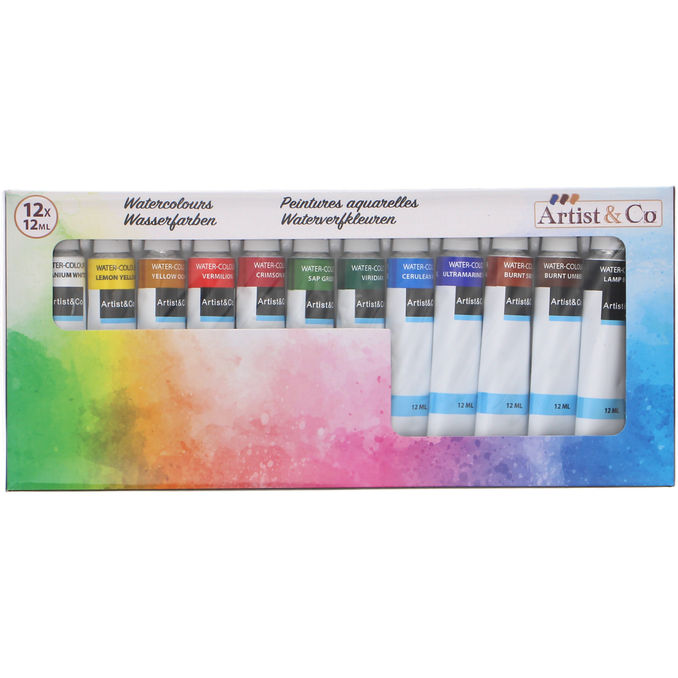 Artist&Co Akvarellimaali 12-pack