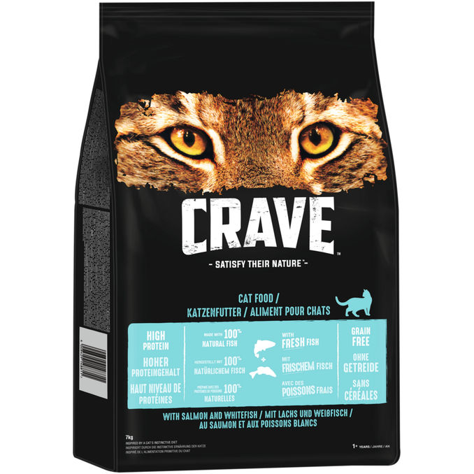 Crave CRAVE™ Katzenfutter Lachs & Weißfisch (7kg)