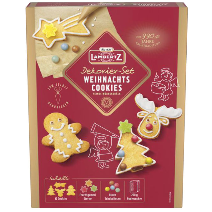 Lambertz Weihnachts Cookies Dekoriert Set