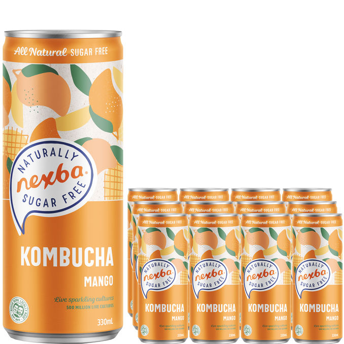 Nexba  Kombucha Mango 12-pack