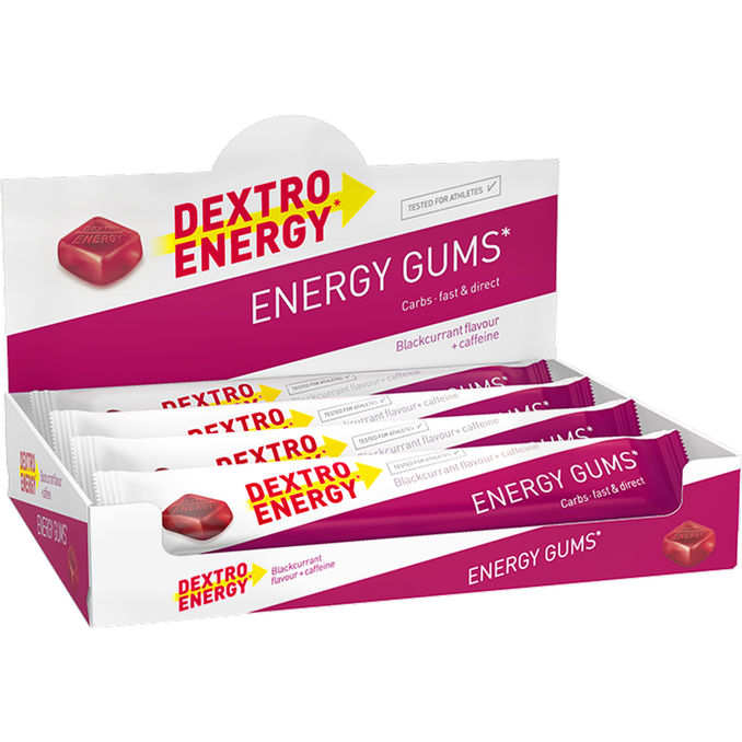 Dextro Energy Gums Blackcurrant & Caffeine, 15er Pack