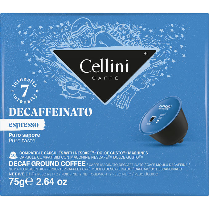 Cellini Caffe Dolce Gusto® Koffeinfrei, 10 Kapseln