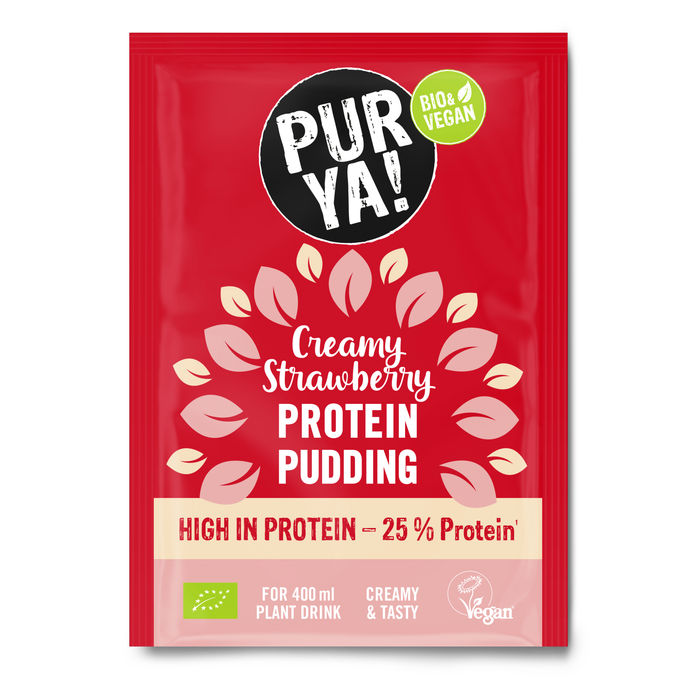 PURYA BIO Proteinpudding Creamy Strawberry, Mini