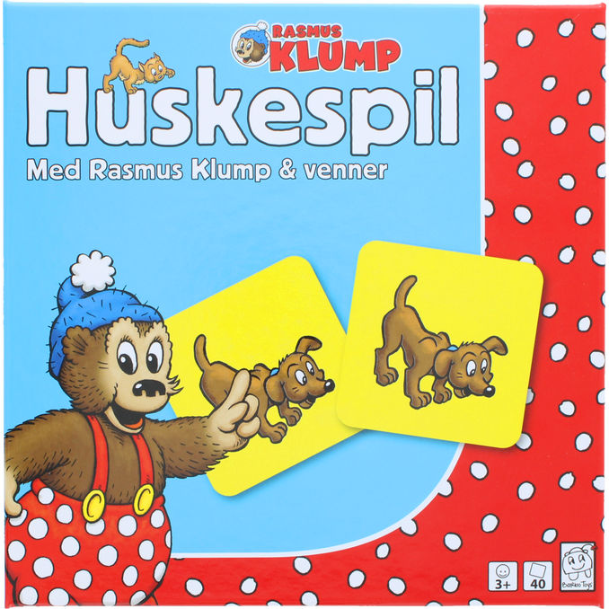 Rasmus Klump Huskespil 40 kort