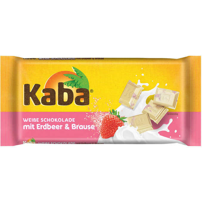 Kaba Weiße Schokolade mit Erdbeer & Brause