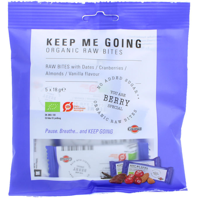 Castus Raw Bites Dadlar, Tranbär & Mandlar