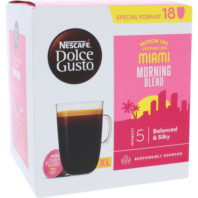 Nescafé. Nescafé Dolce Gusto Miami Morning Blend 18 Kapsler