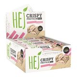 Mindestens haltbar bis: 05.06.2026 HEJ Natural Crispy Protein White Chocolate Strawberry, 12er Pack