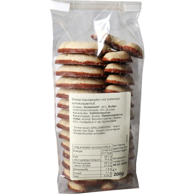 Minderleinsmühle Vollmilch Dinkel Vanille Kipferl