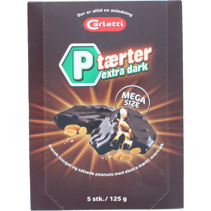 Carletti P-tærter Extra Dark 125 g