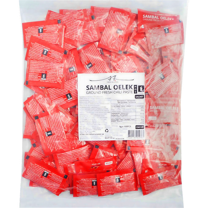 TWIN DRAGON Sambal Oelek-poser 100-pak