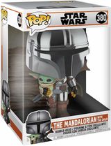 Funko Jumbo Star Wars  Chrom Mandalorian & Grogu