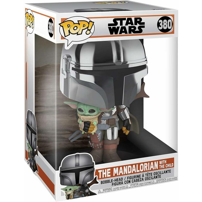 Funko Jumbo Star Wars  Chrom Mandalorian & Grogu