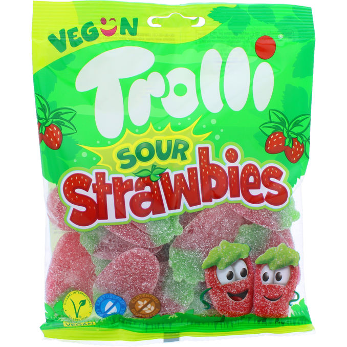 Trolli Sour Strawbies Makeissekoitus