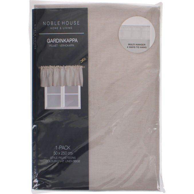 Noble Hill Gardinkappa Beige 50x250cm