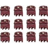 Ibero Mini-Haarclips Burgunder