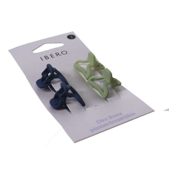 Ibero Haarclips Farbmix, 4 Stück