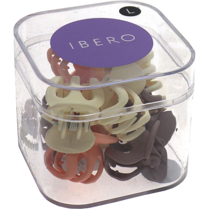 Ibero Haarclips Farbbox, 10 Stück
