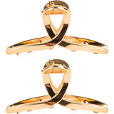 Ibero Haarclips Knoten Klein in Gold, 2 Stück