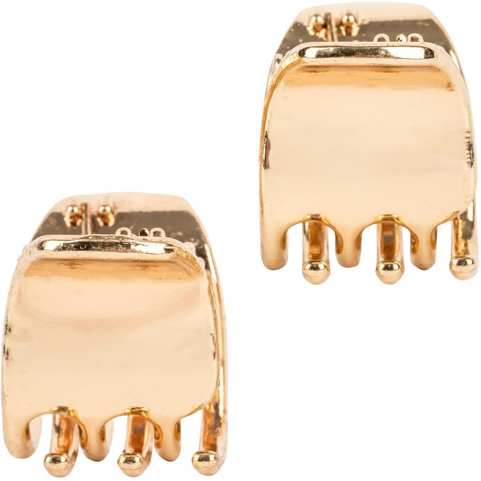 Ibero Haarclips Metall Gold, 2 Stück