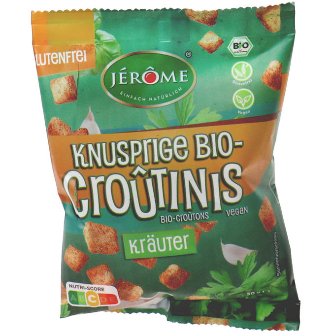 JÉRÔME BIO Knusprige Croutinis Kräuter