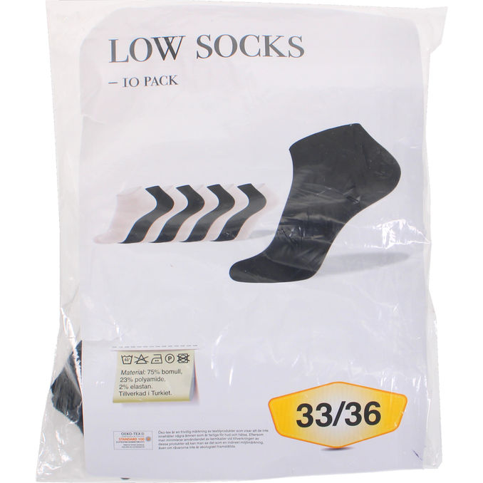SEMIC Ankelstrumpor Stl. 33-36 10-pack