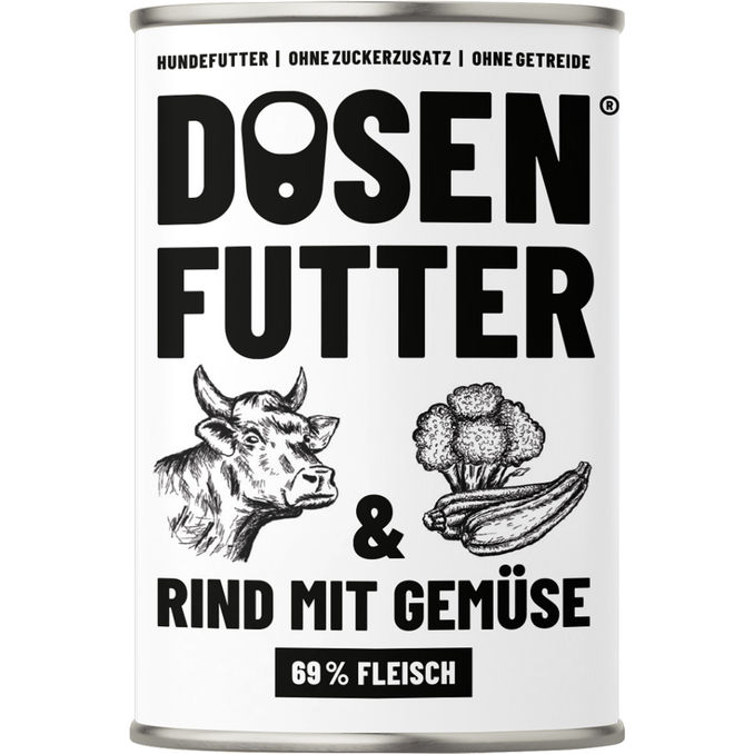 Schnauze & Co. Dosenfutter Rind mit Gemüse