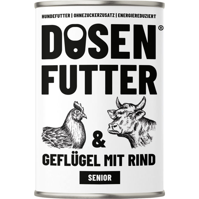 Schnauze & Co. Dosenfutter Senior Geflügel & Rind