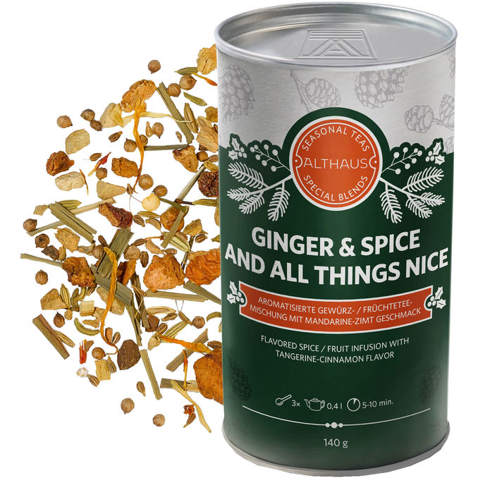 Althaus Ginger & Spice Gewürz-Früchtetee Dose