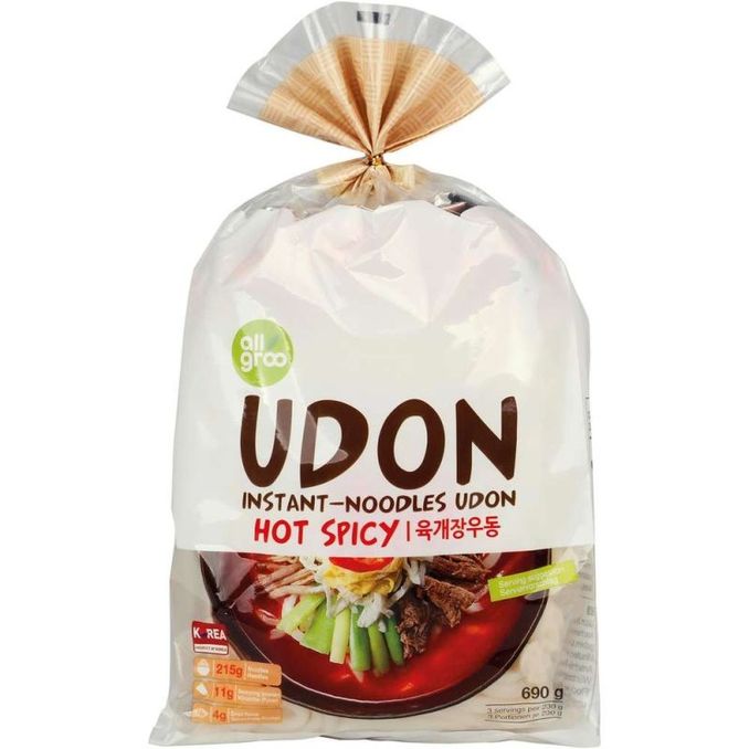 Allgroo Udon Nudeln würzig scharf