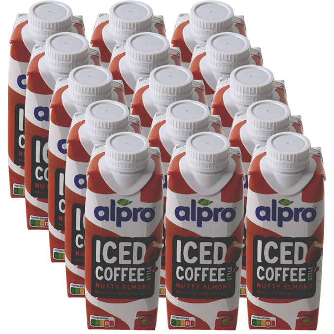 Alpro Iced Coffee geröstete Mandel, 15er Pack