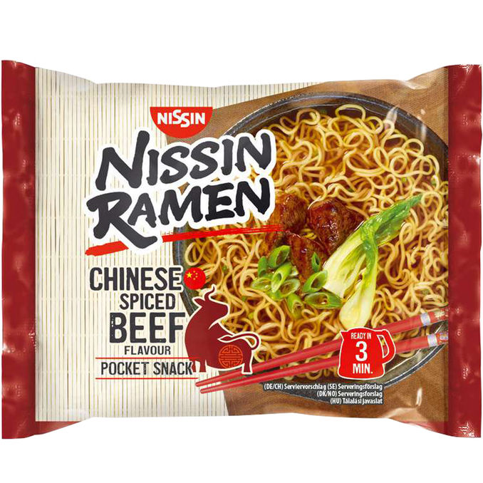 Nissin Instant Nudeln Chinese Spiced Beef