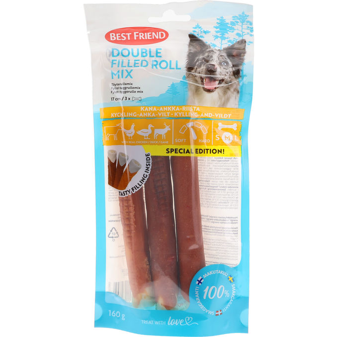 Best Friend Roll Mix Hundesnacks 160g