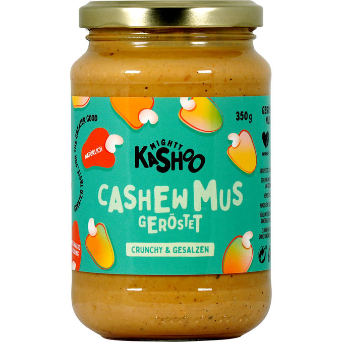 Mighty Kashoo Cashew Mus Crunchy & Gesalzen